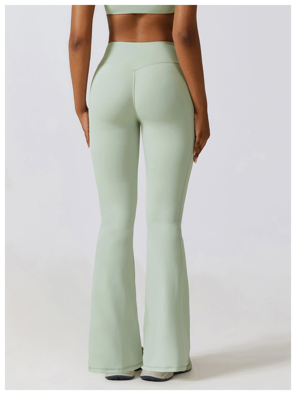 High waisted yoga flared pants CCK8355-2