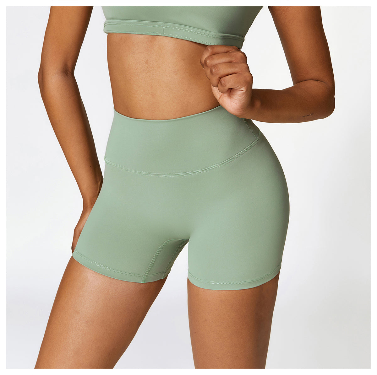 High waisted tight yoga shorts CDK8519