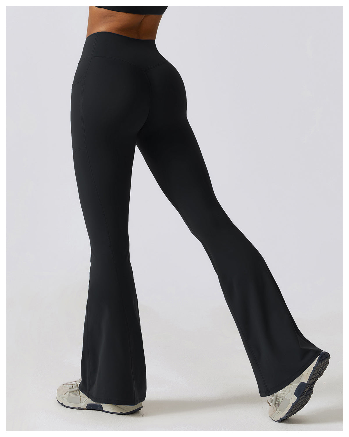 High waisted yoga flared pants CCK8355-2