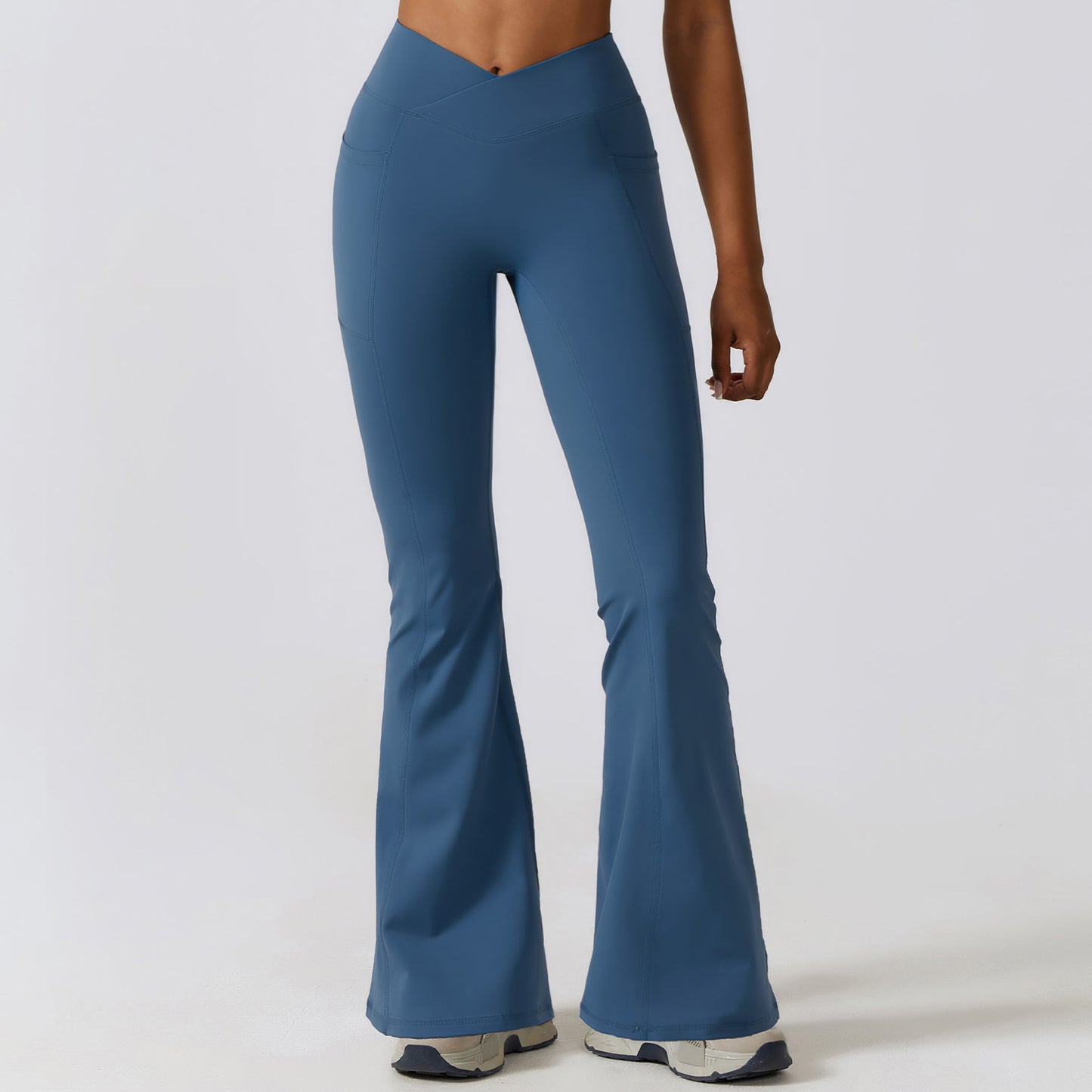 High waisted yoga flared pants CCK8355-2