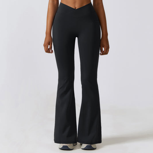 High waisted yoga flared pants CCK8355-2