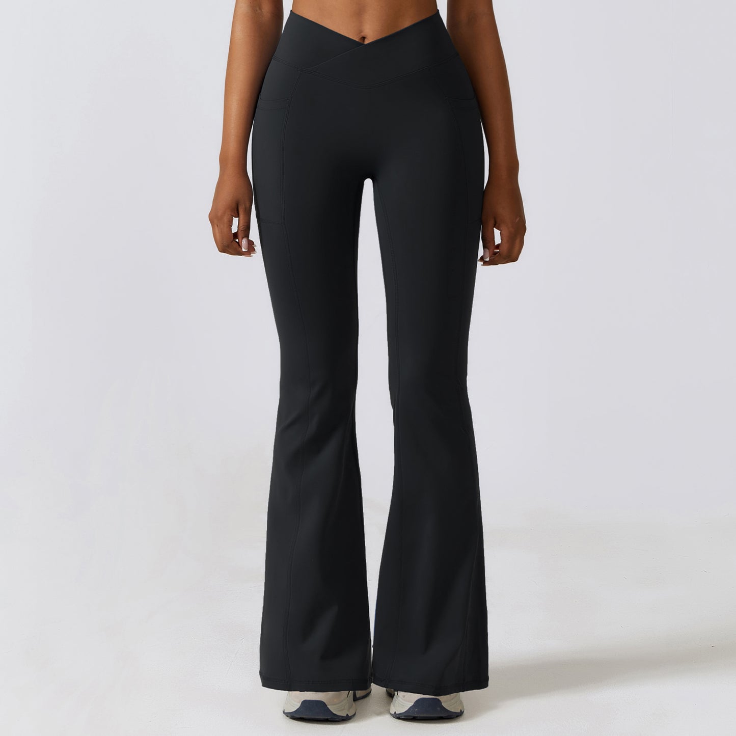 High waisted yoga flared pants CCK8355-2