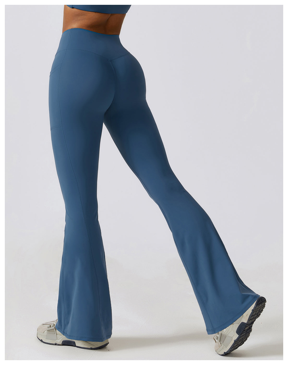 High waisted yoga flared pants CCK8355-2